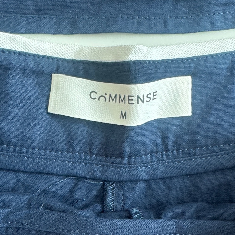 Commense Navy Shirt and High Rise Shorts with White Piping - Picture 4 of 5
